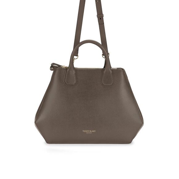 Teddy Blake Women's Biege Vera Palmellato Satchel Top Handle Bag - Picture 2 of 12